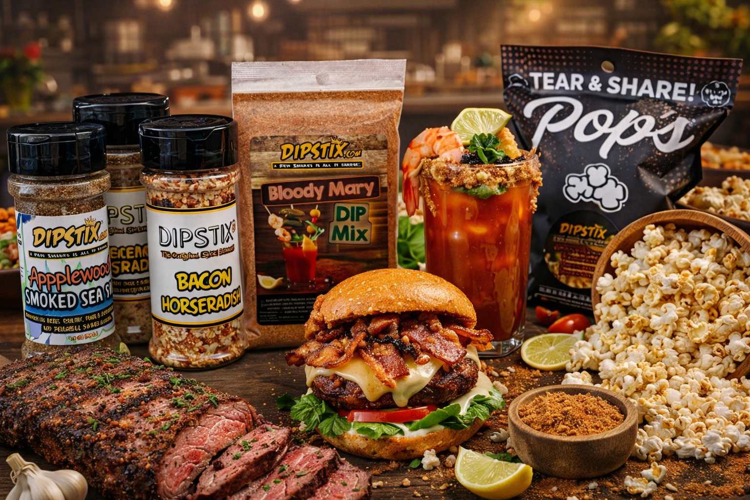 Mix of spices creates a flavorful crust